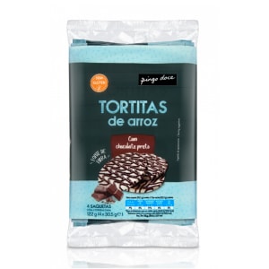 Tortitas de Arroz com Chocolate Preto Pingo Doce product image