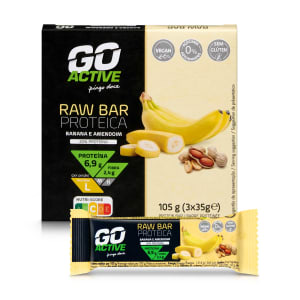 Imagem do produto Barra Proteica Banana e Amendoim Raw Bar Go Active Pingo Doce