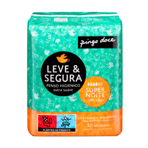 Pensos Higiénicos Noite Ultra com Abas Pingo Doce product image