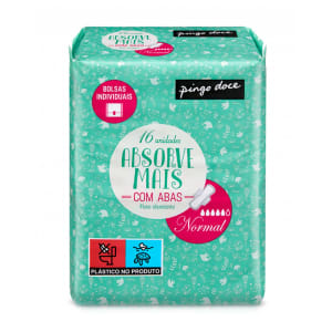 Pensos Higiénicos com Abas Normal Pingo Doce product image