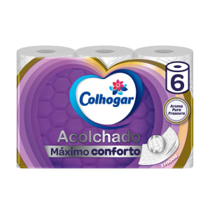 Papel Higiénico Alcochoado 3 Folhas Colhagar - 6 rolos product image