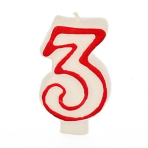 Imagem do produto Vela de Aniversário Formato 3 Papstar