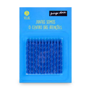 Imagem do produto Velas Lisas Azul Pingo Doce