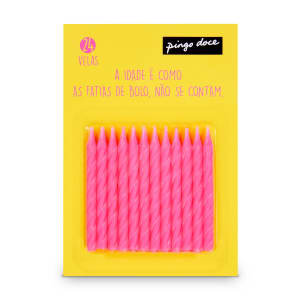 Imagem do produto Velas Lisas Rosa Pingo Doce