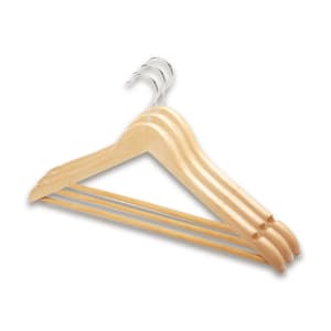 Imagem do produto Conjunto 3 Cabides Madeira Smukee