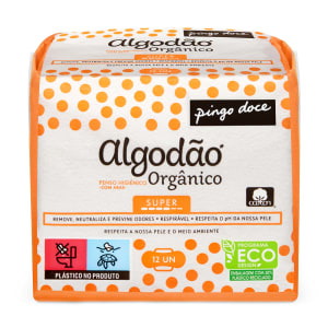 Pensos Higiénicos com Abas Super Algodão Orgânico Pingo Doce product image