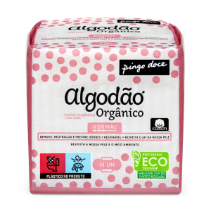 Pensos Higiénicos com Abas Normal Algodão Orgânico Pingo Doce product image