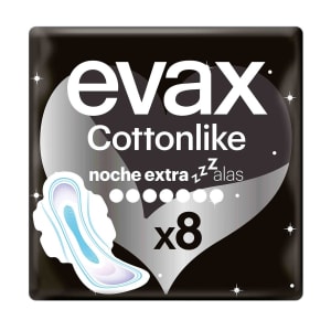 Pensos Higiénicos Cottonlike Noite com Extra Abas Evax product image