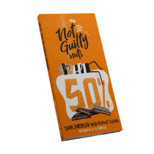 Imagem do produto Tablete de Chocolate Negro 50% com Amendoim Nut Guilty