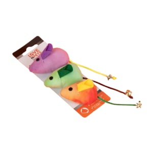 Imagem do produto Brinquedo para Gato 3 Ratos com Guiso LovenPets