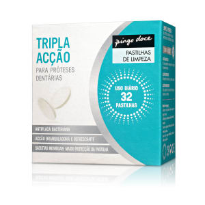 Pastilhas Limpeza Prótese Dentária Pingo Doce product image