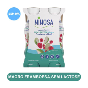 Iogurte Líquido sem Lactose Probiótico Framboesa e Maçã Mimosa - Pack 4 product image